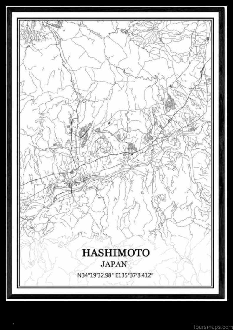 Map of Hashimoto Japan