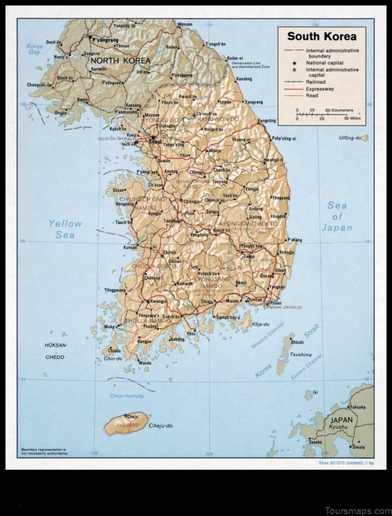 Map of Hwayang Korea, Republic of