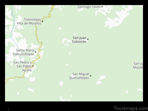 Map of Santa María Tepantlali Mexico