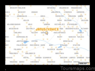 Map of Januszkowice Poland