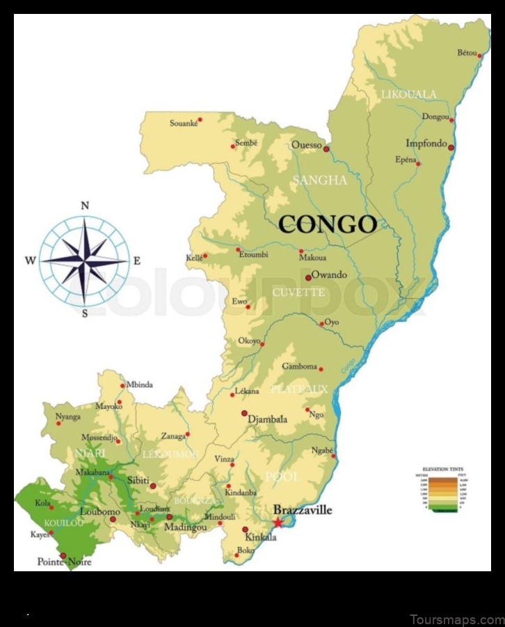 Map of Kayes Congo