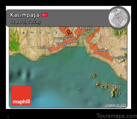 Map of Kazımpaşa Turkey