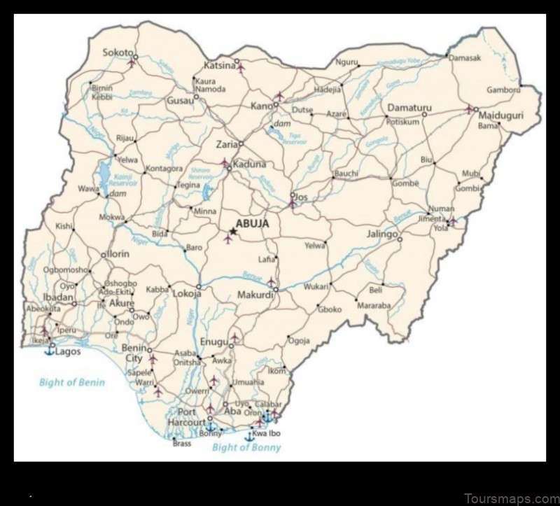 Map of Kende Nigeria