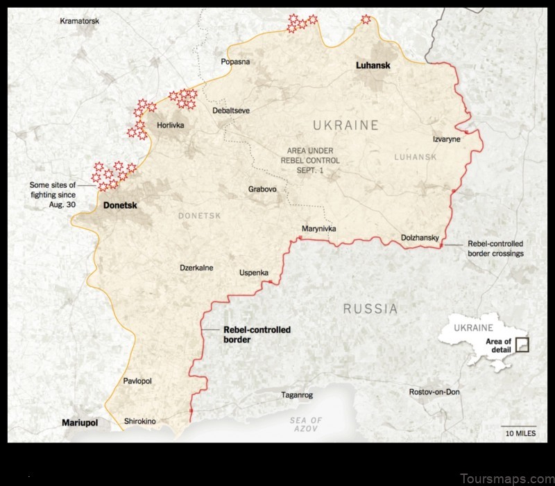 Map of Konstantinovka Ukraine