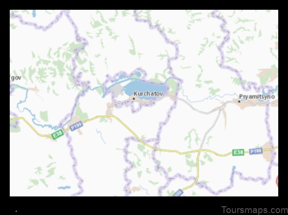 Map of Kurchatov Russian Federation