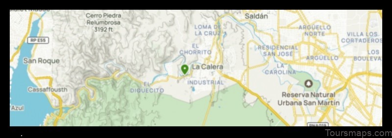 Map of La Calera Argentina