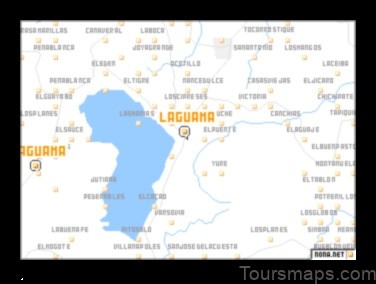 Map of La Guama Honduras