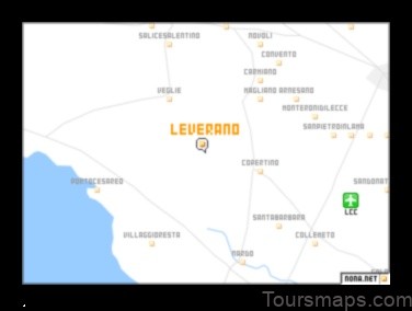 Map of Leverano Italy