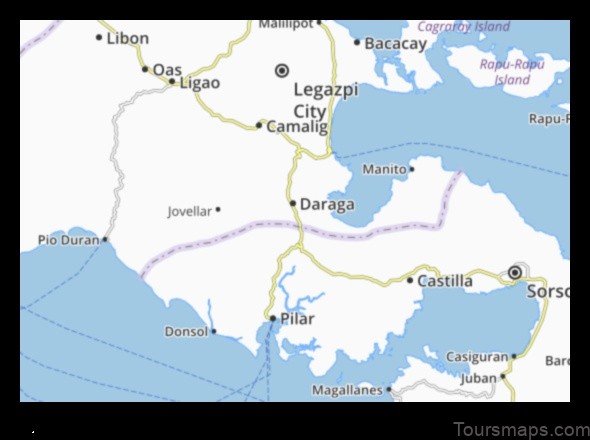 Map of Daraga Philippines