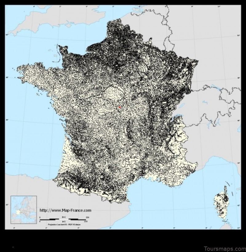 Map of Dun-sur-Auron France