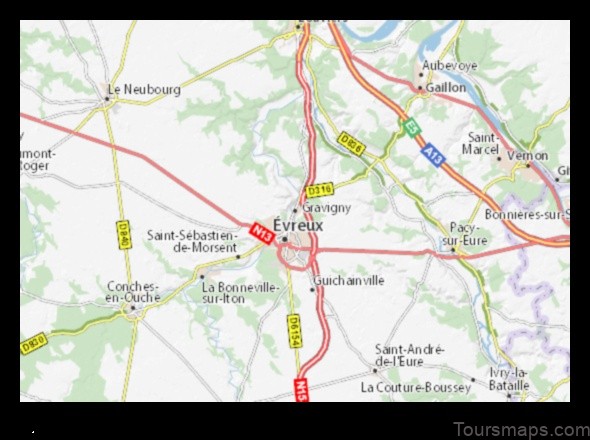 map of gravigny france