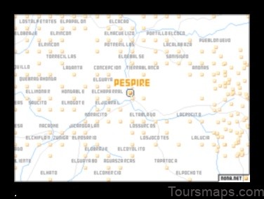 Map of Pespire Honduras