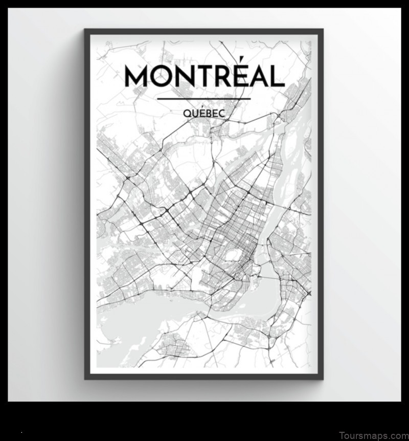 Map of Montréal France