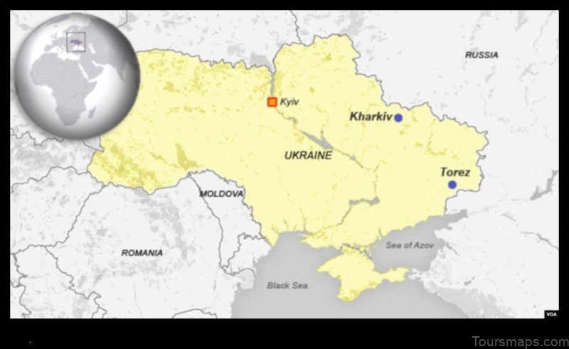 Map of Mostyska Ukraine