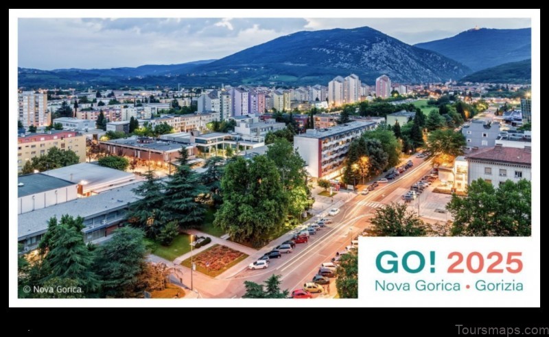 Map of Nova Gorica Slovenia