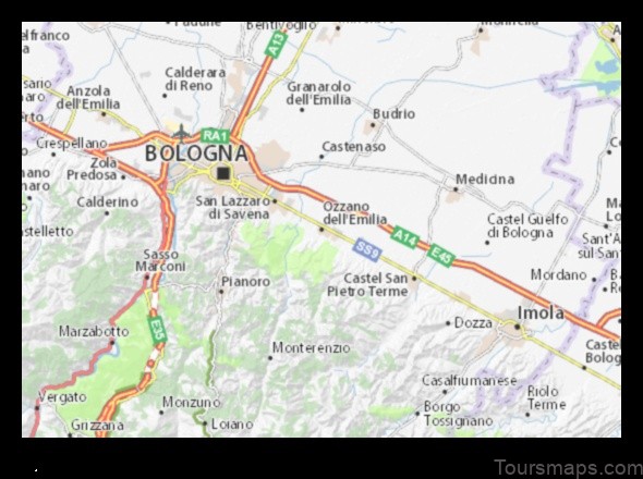 ozzano dellemilia a detailed map