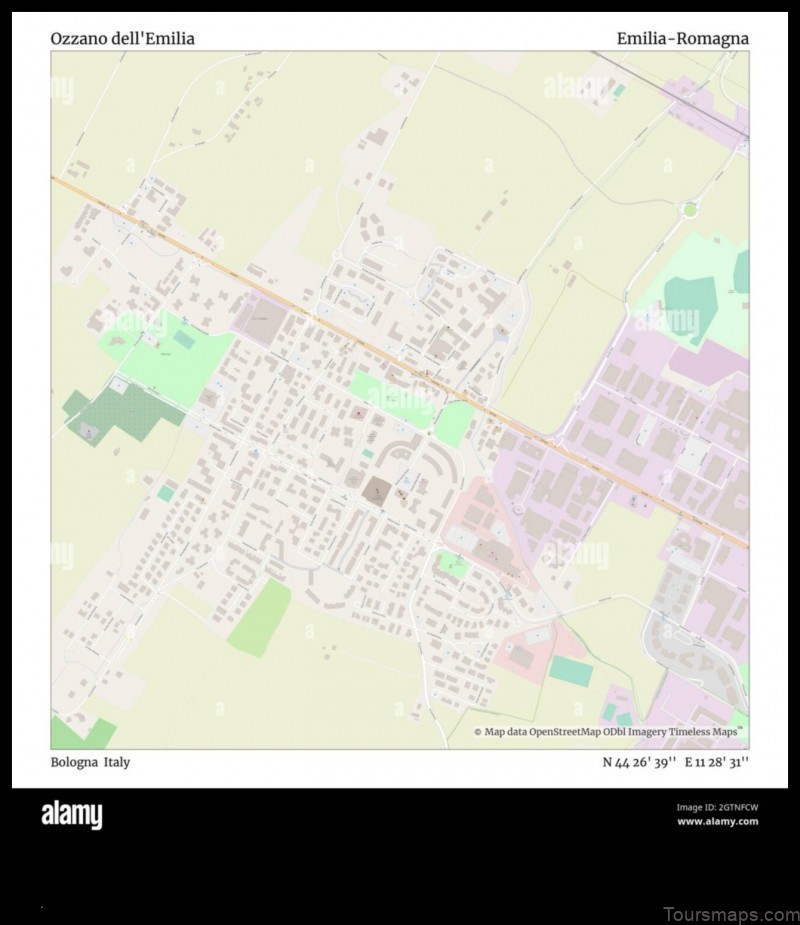 Map of Ozzano dell'Emilia Italy