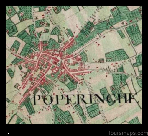 Map of Poperinge Belgium