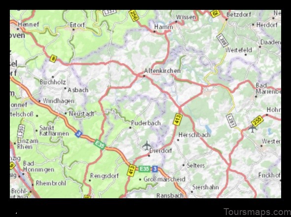 Map of Puderbach Germany