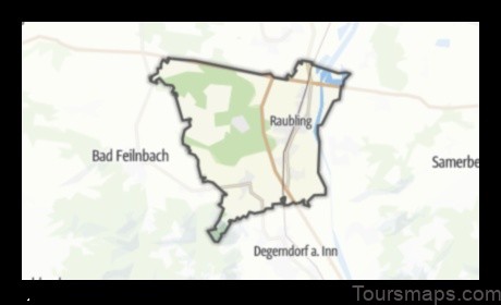 Map of Raubling Germany