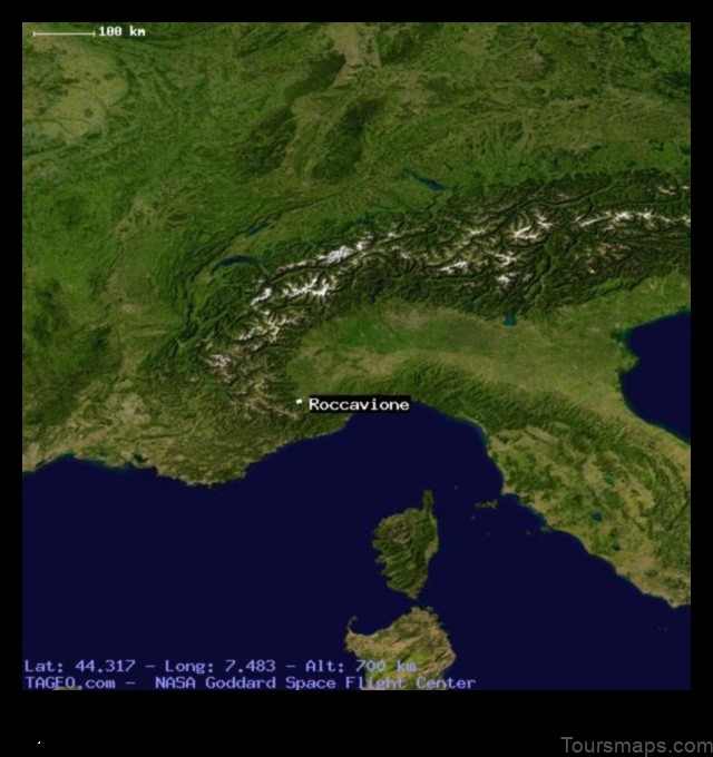 Map of Roccavione Italy