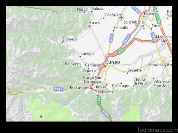 Map of Roccavione Italy