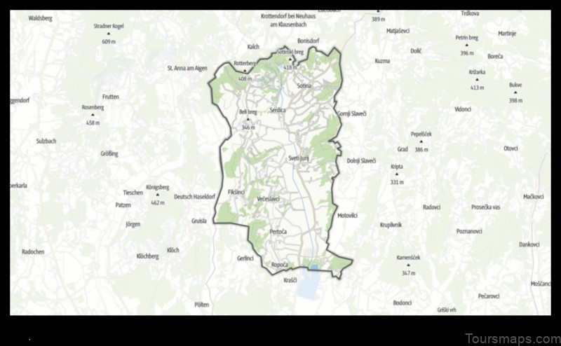 Map of Rogašovci Slovenia