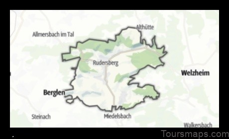 Map of Rudersberg Germany