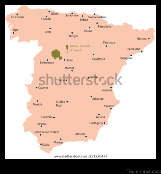 Map of Rueda Spain