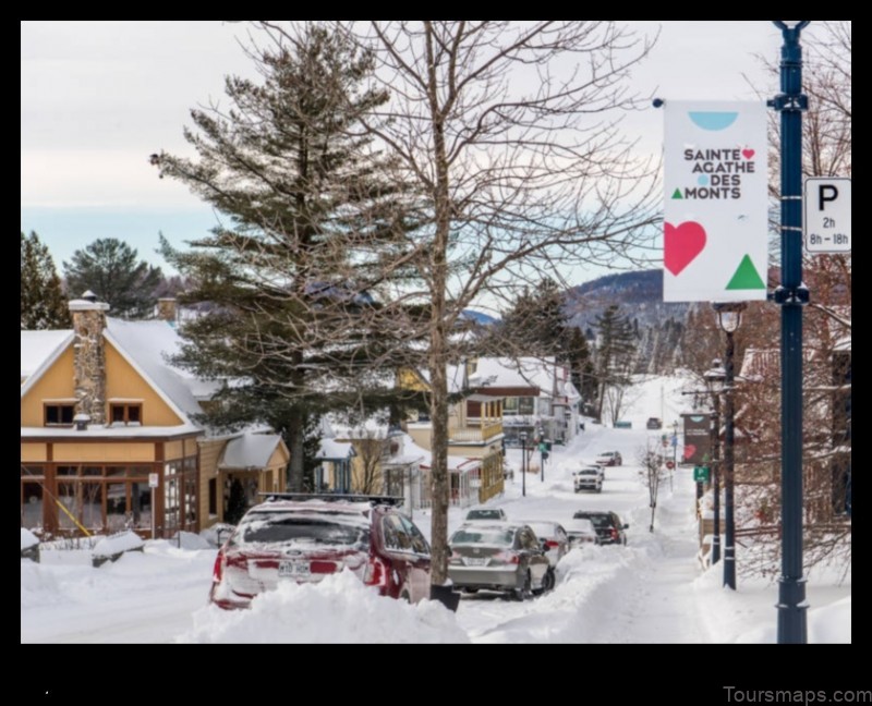 Map of Sainte-Agathe-des-Monts Canada
