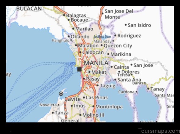 Map of San Juan Philippines