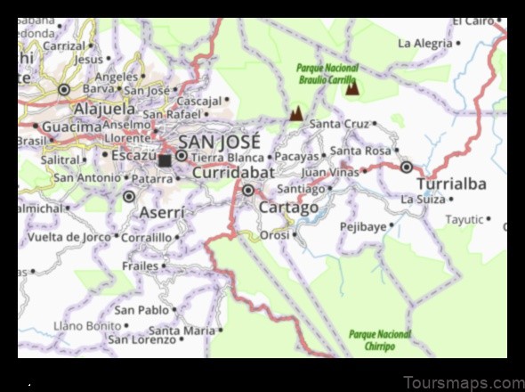 Map of San Rafael Abajo Costa Rica