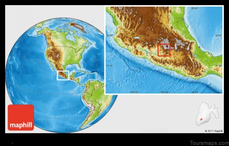 Map of San Simón de Guerrero Mexico