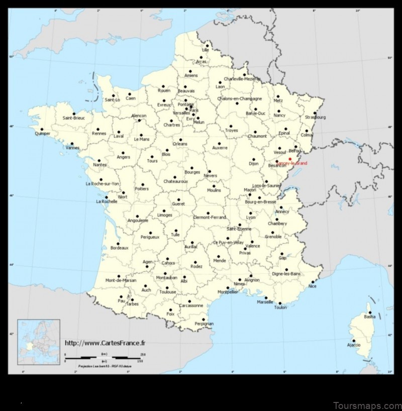 Map of Sancey-le-Grand France