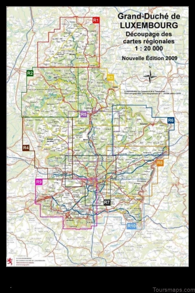 Map of Sandweiler Luxembourg