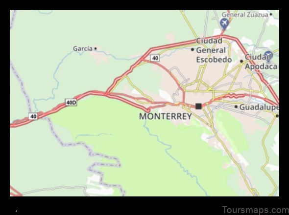 Map of Santa Catarina Mexico