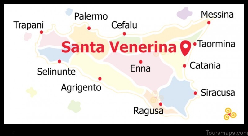 Map of Santa Venerina Italy