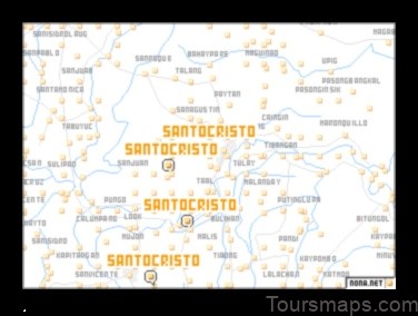 Map of Santo Cristo Philippines