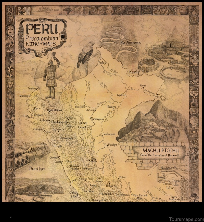 Map of Sucre Peru