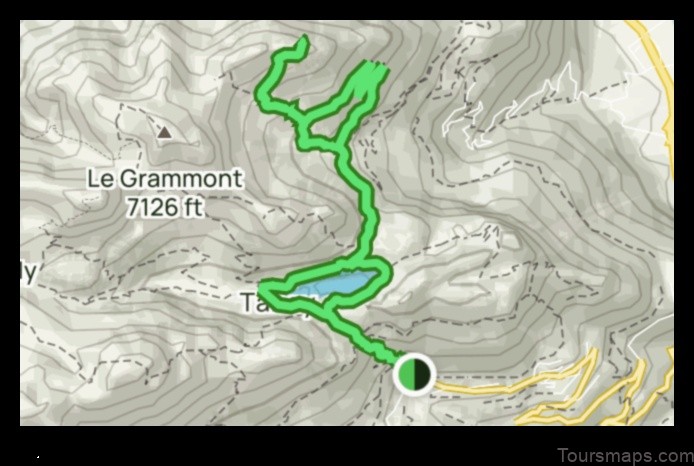 Map of Tanay Switzerland