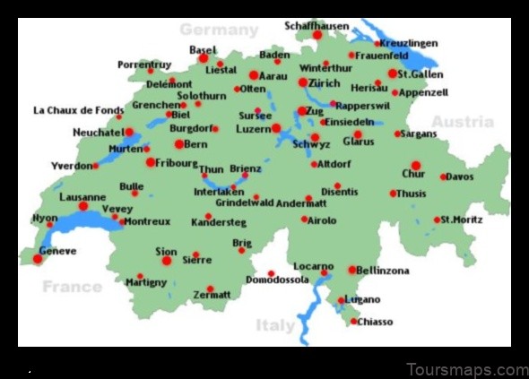 Map of Tanay Switzerland