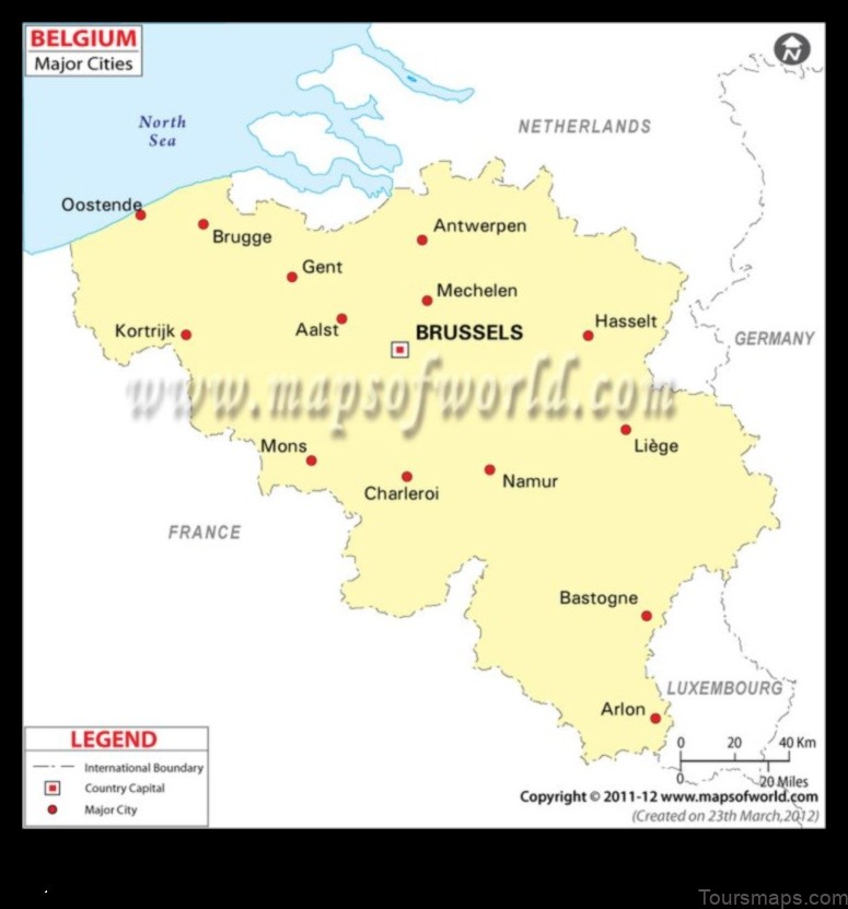 Map of Tertre Belgium