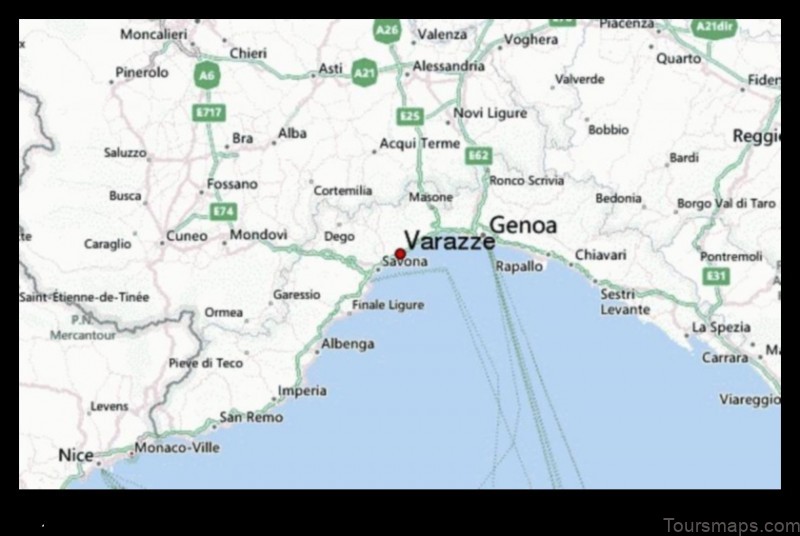 Map of Varazze Italy