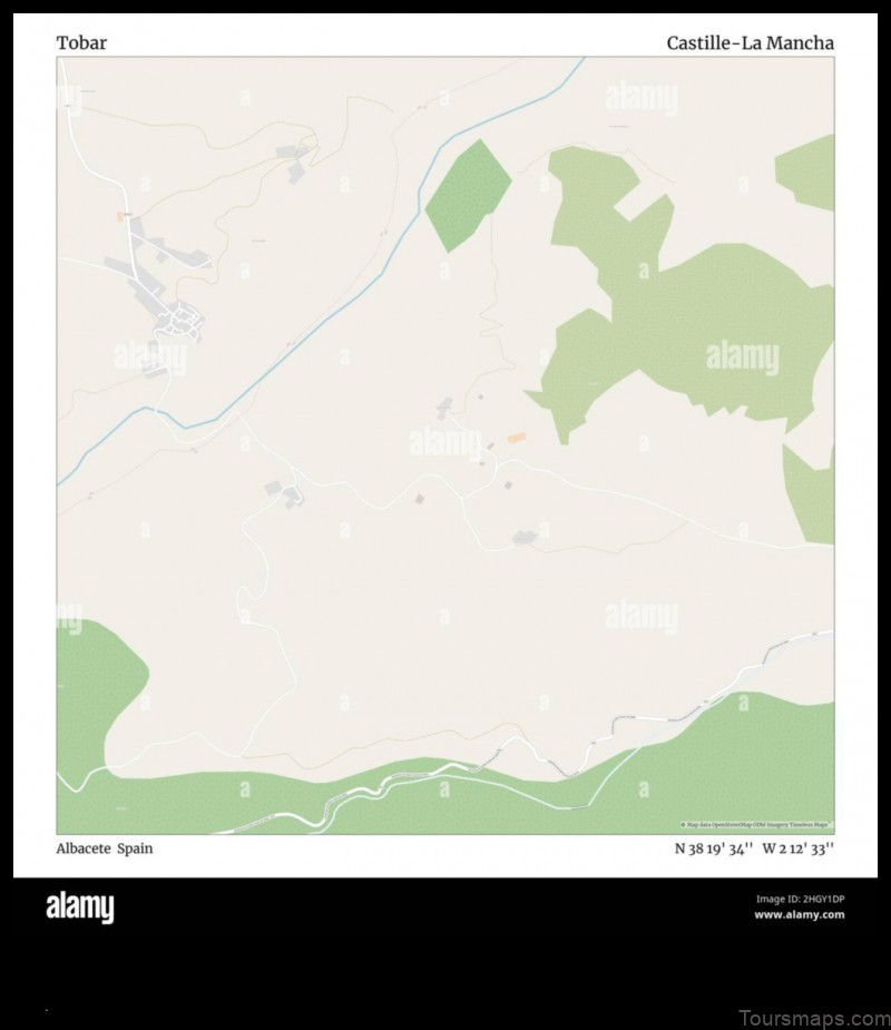 Map of Tobar Spain