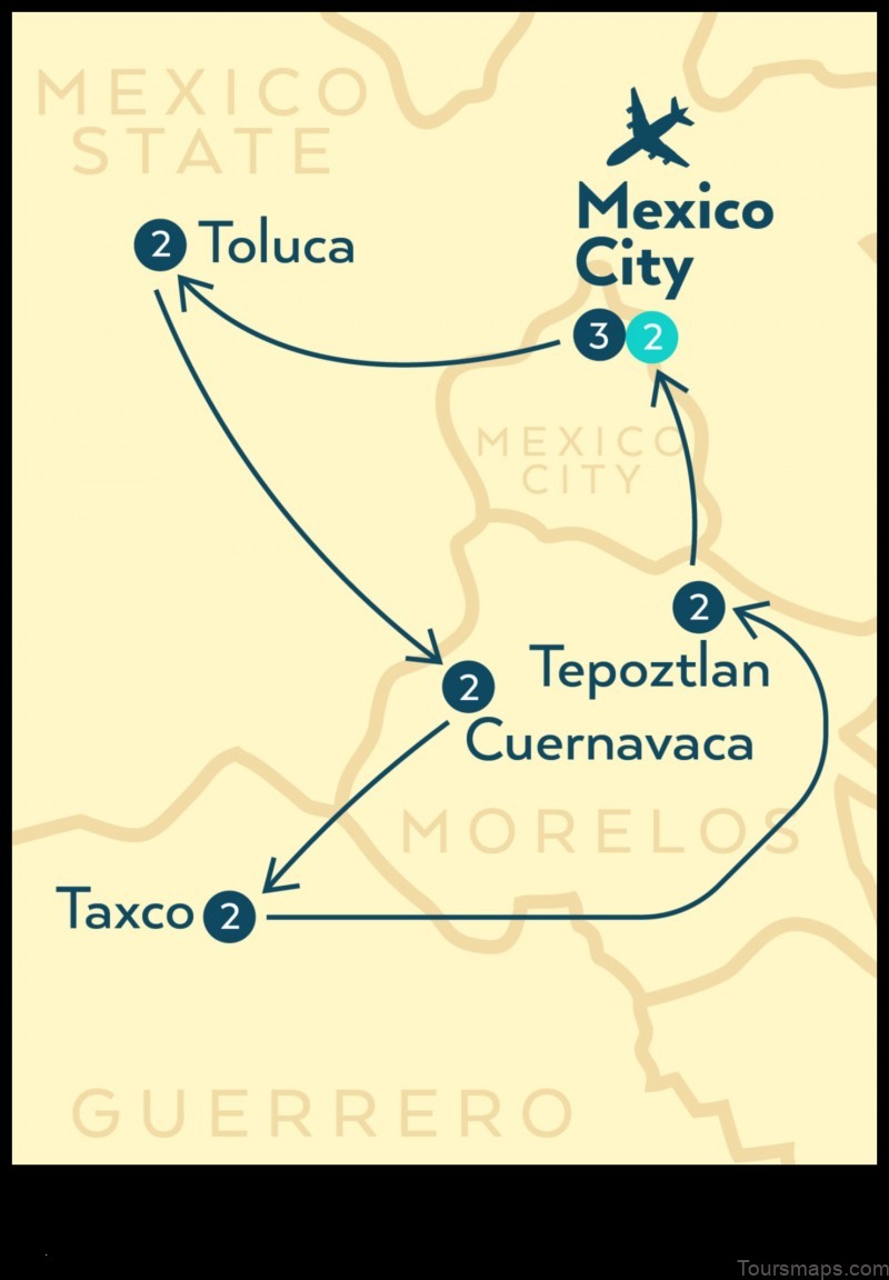 Map of Toluca Mexico