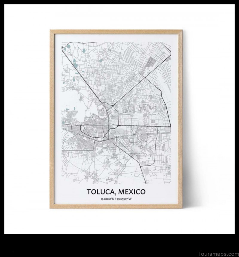 Map of Toluca Mexico