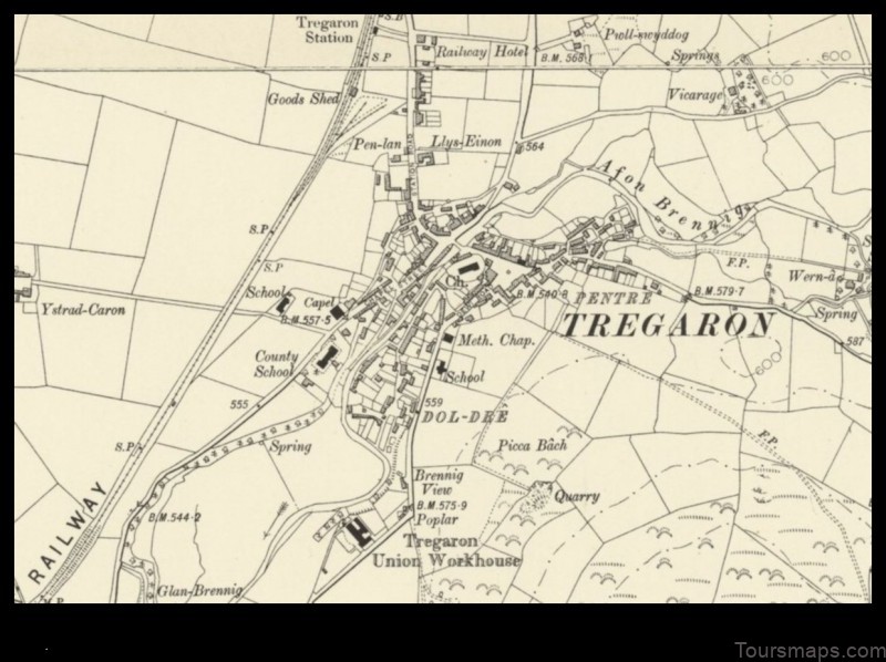Map of Tregaron United Kingdom