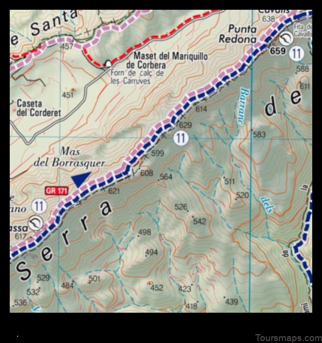 Map of Vallirana Spain