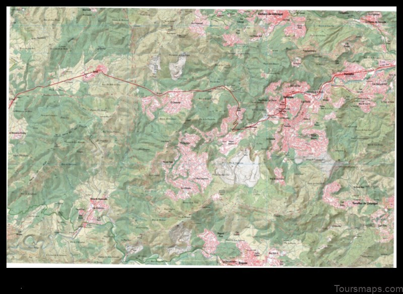 Map of Vallirana Spain