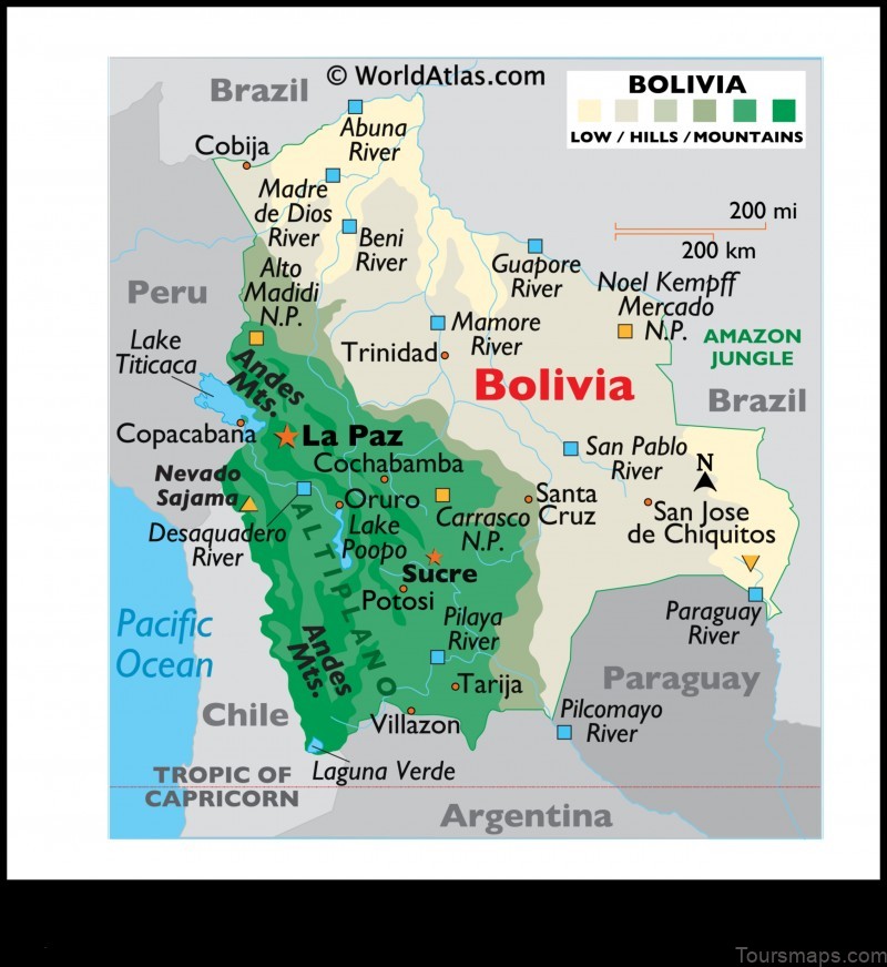 viloco bolivia a map and guide